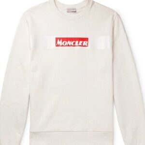 Moncler Men's Long-Sleeve Logo Stamp Sweatshirt